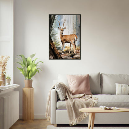 Echos der Natur, Poster mit Alurahmen - Stiersbeste