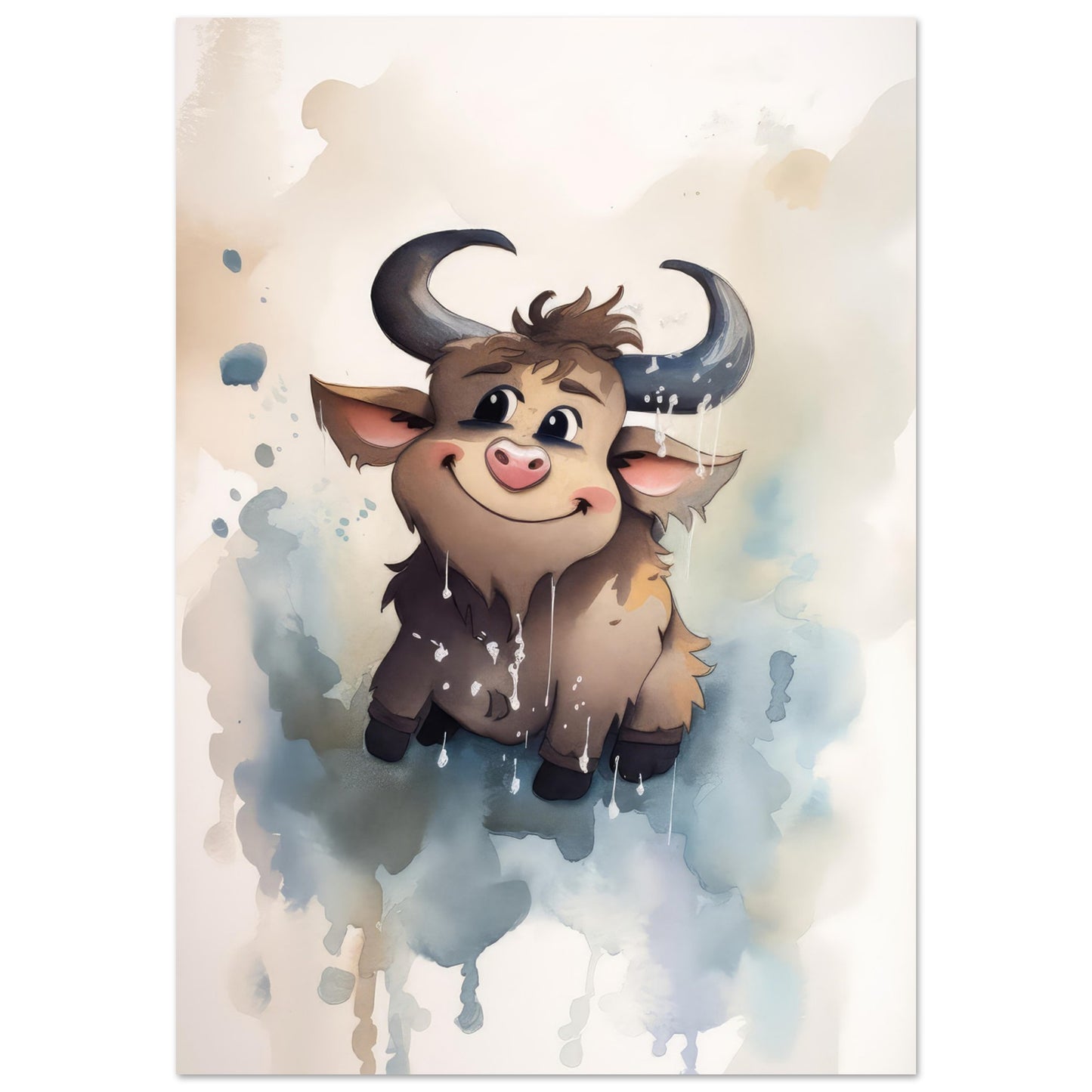 Süßer Stier, Aluminiumdruck - Stiersbeste