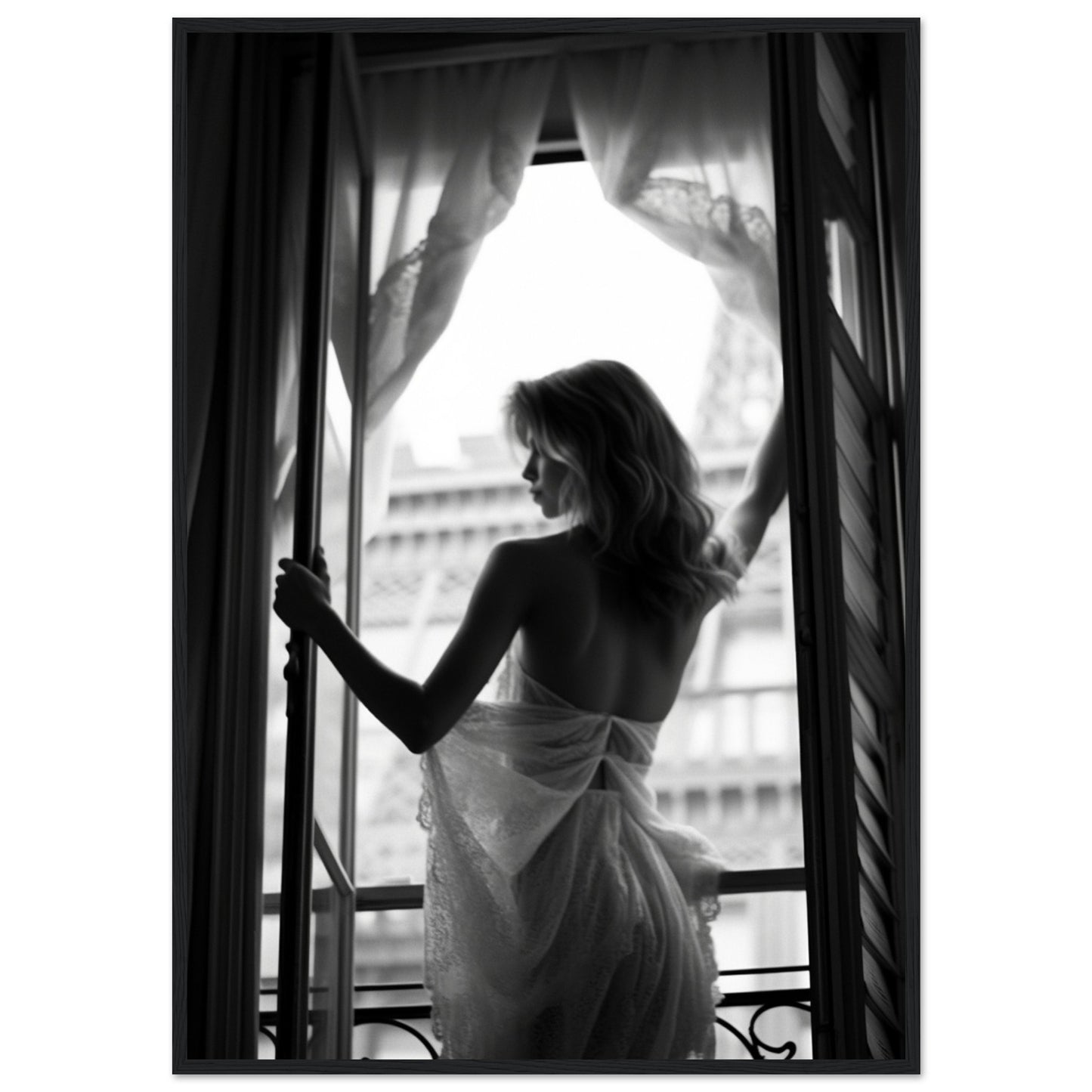 Open Window, Poster mit Holzrahmen - Stiers Beste