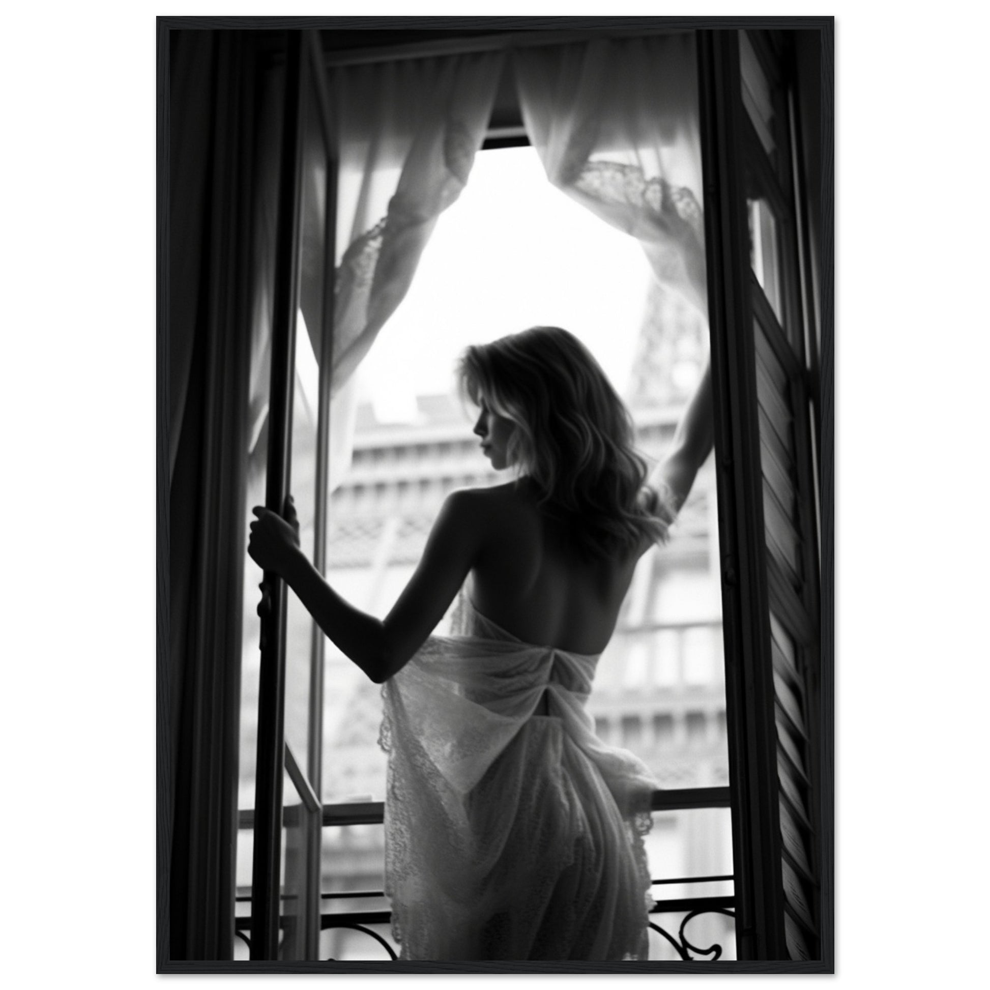 Open Window, Poster mit Holzrahmen - Stiers Beste