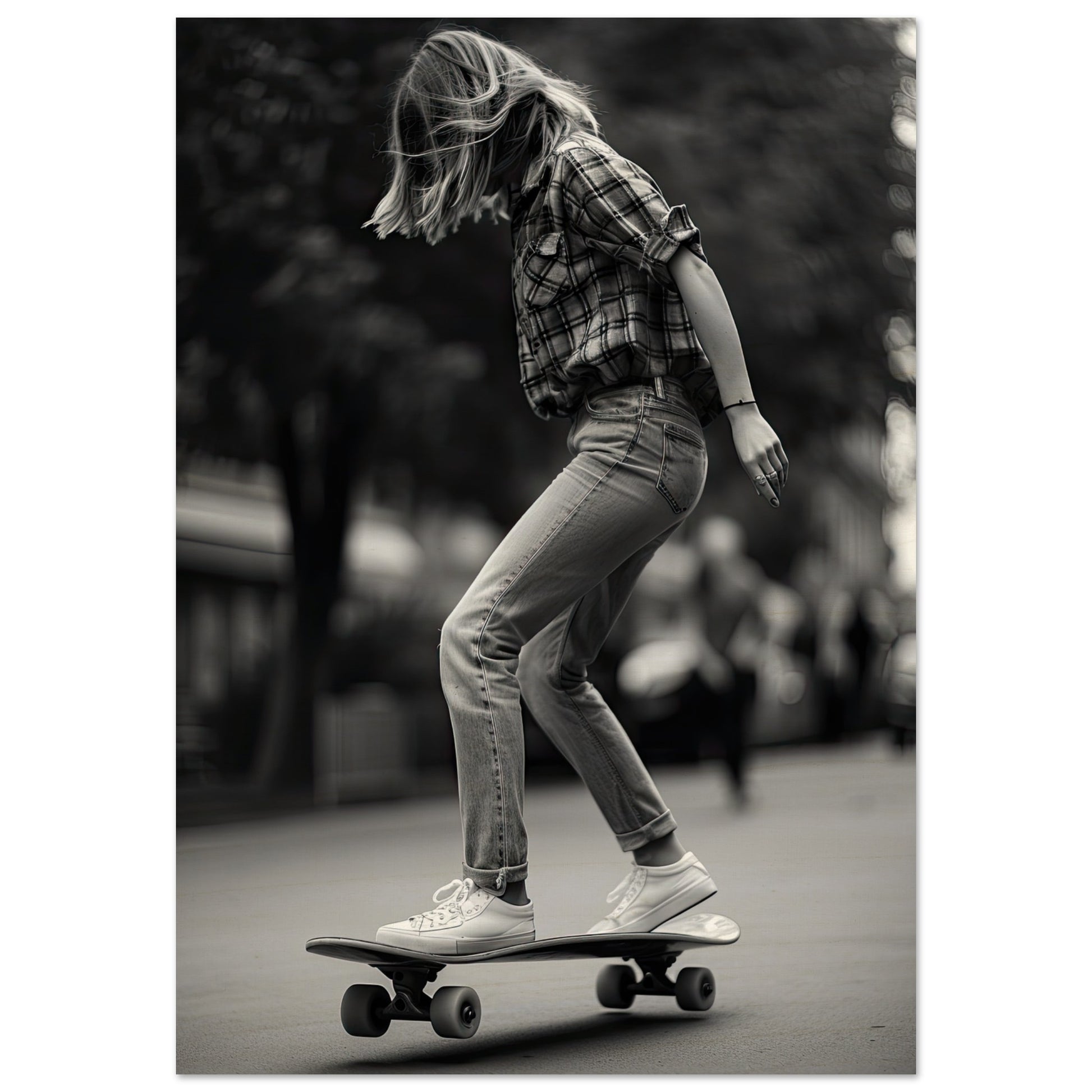 Skater Girl, Holzdruck - Stiersbeste