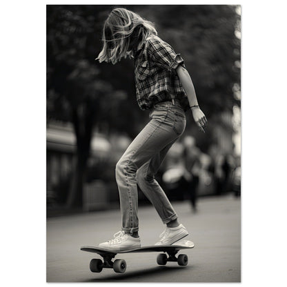 Skater Girl, Holzdruck - Stiersbeste
