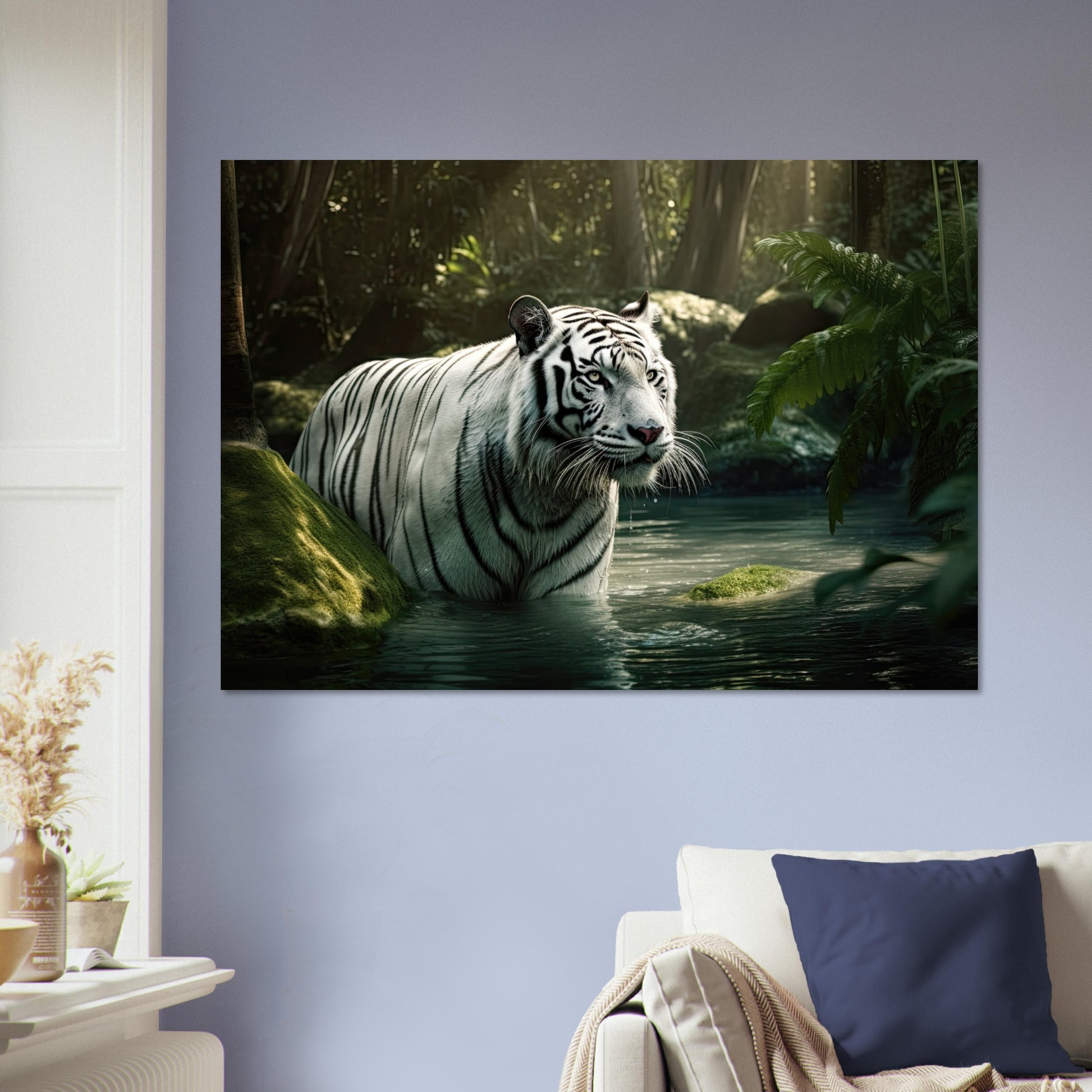 Tiger Bad, Aluminiumdruck - Stiersbeste