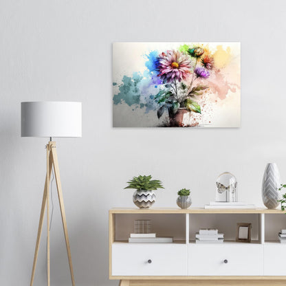 Fließende Blumenmelodie, Aluminiumdruck - Stiersbeste