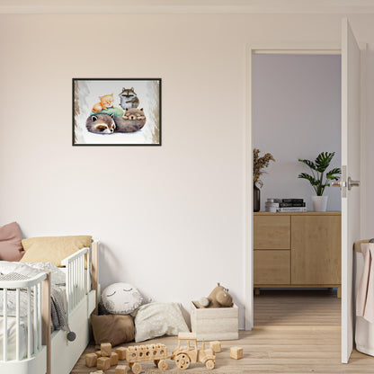 Pyjama Party, Poster mit Alurahmen - Stiersbeste