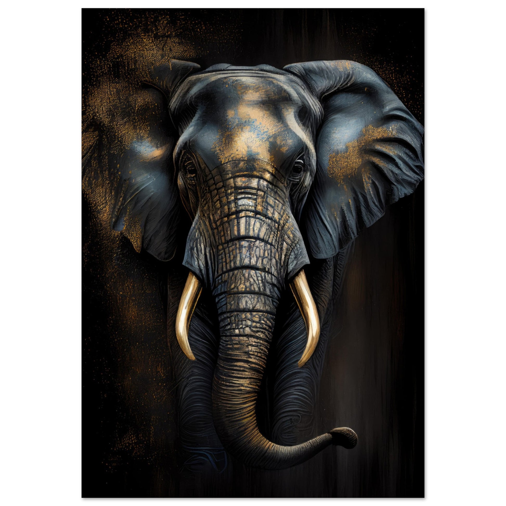 Der glanzvolle Elefant, Aluminiumdruck - Stiersbeste