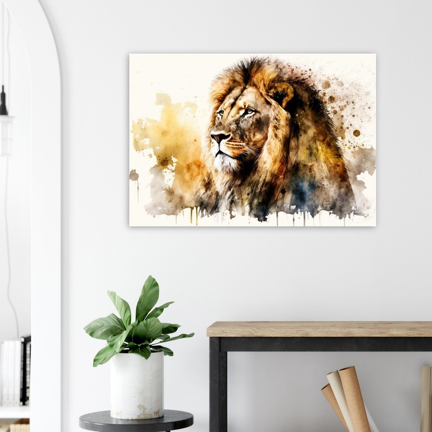 Blick in die Savane, Aluminiumdruck - Stiersbeste
