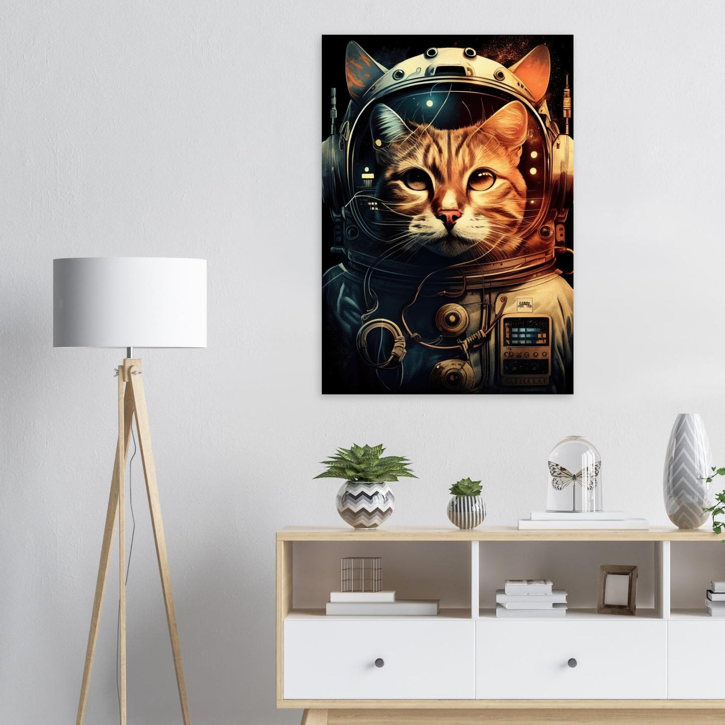 Space Cat, Aluminiumdruck - Stiersbeste