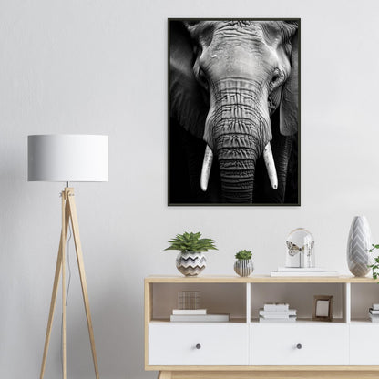 Dickhäuter, Poster mit Alurahmen - Stiersbeste