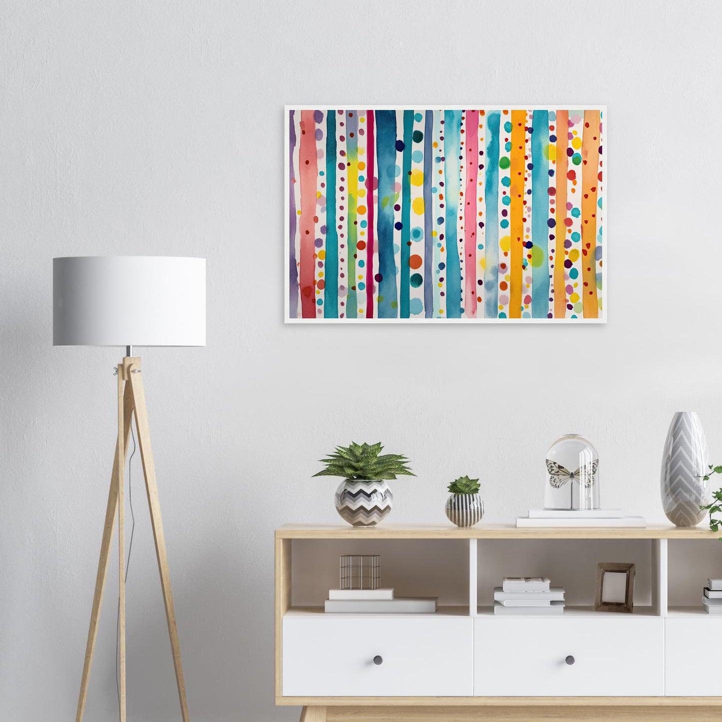 Farbwand, Poster mit Holzrahmen - Stiers Beste