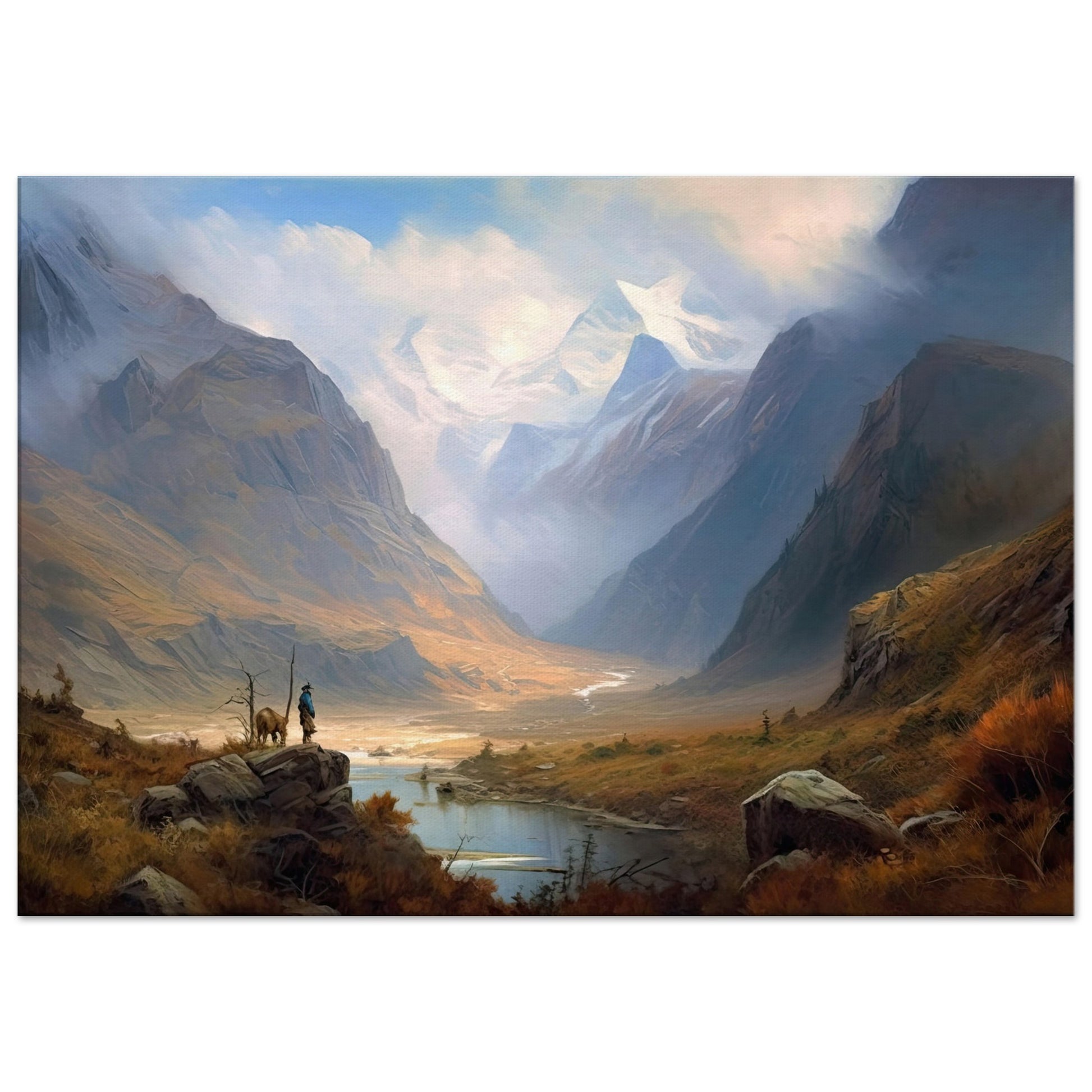 Mongolische Abenteuer, Leinwanddruck - Stiersbeste