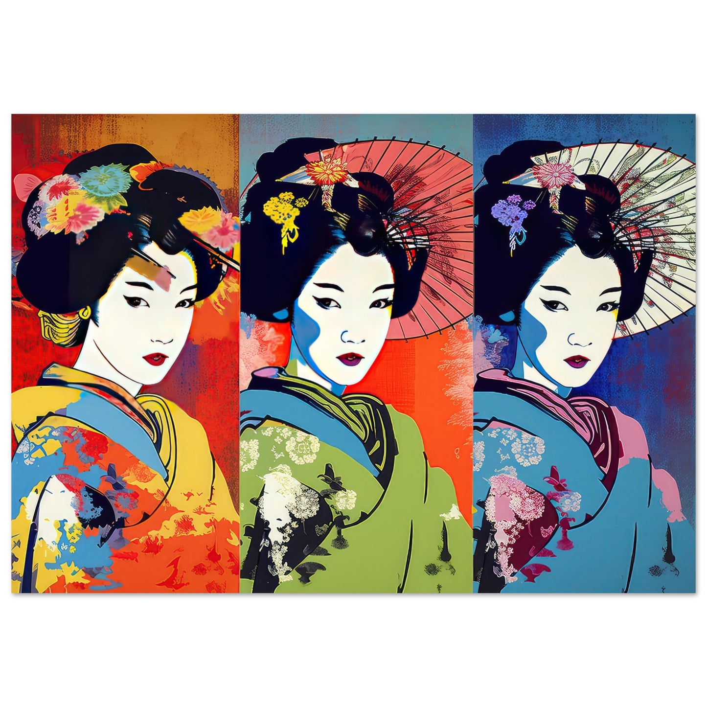 Farbenfrohe Geisha - Stiersbeste