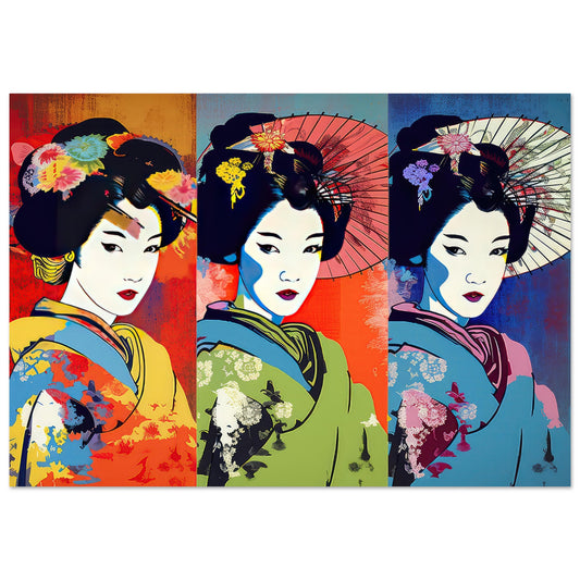 Farbenfrohe Geisha - Stiersbeste