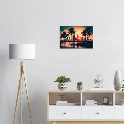 Miami Sunset, Leinwanddruck - Stiersbeste