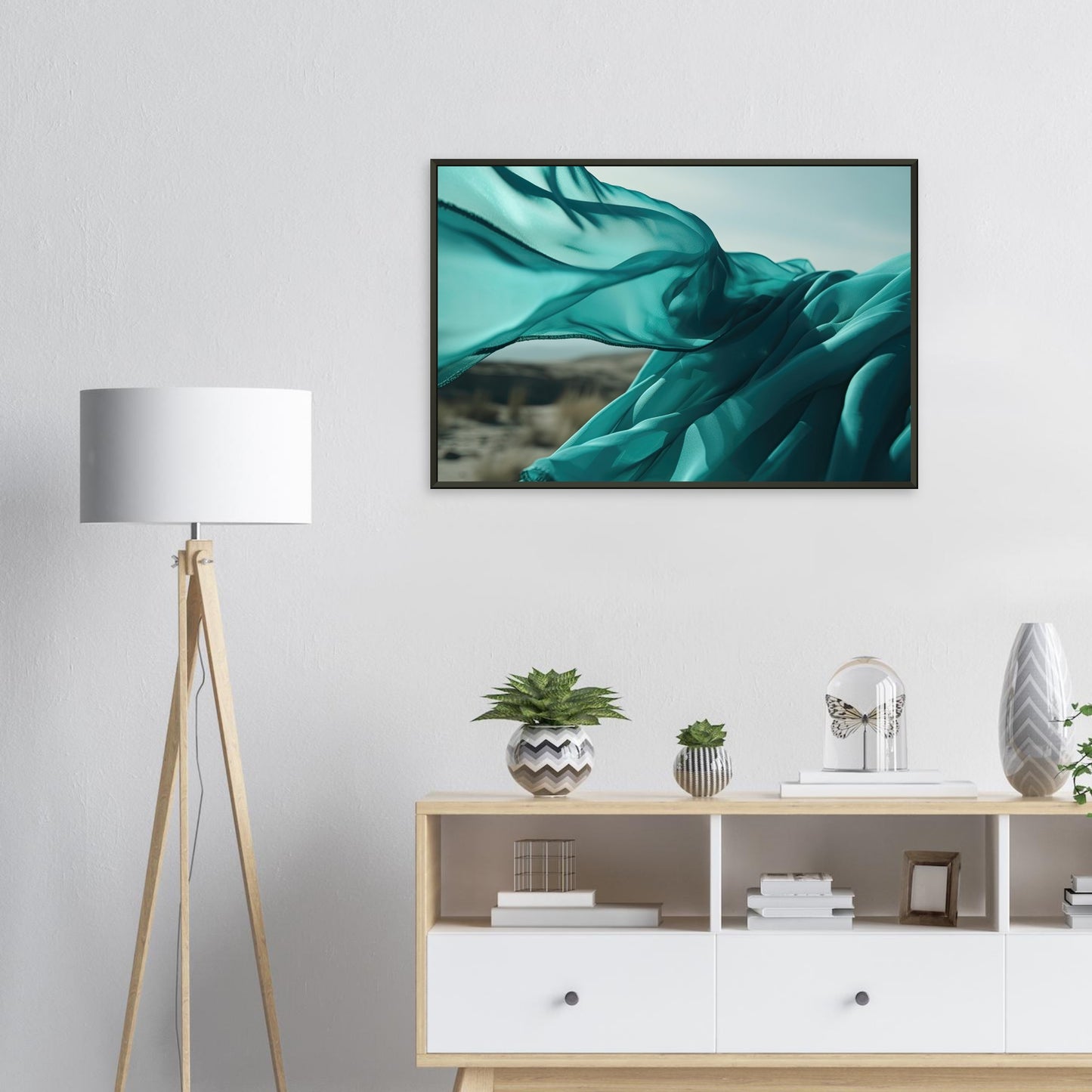 Blauer Wind, Poster mit Alurahmen - Stiers Beste