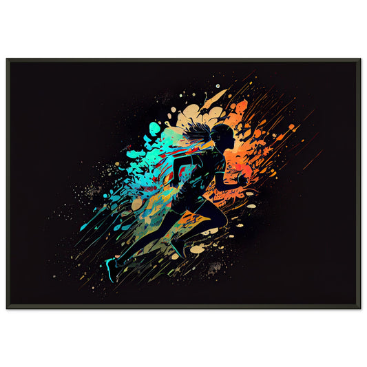 Runners Heaven, Poster mit Alurahmen - Stiersbeste