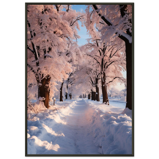 Winterlandschaft, Poster mit Alurahmen - Stiers Beste