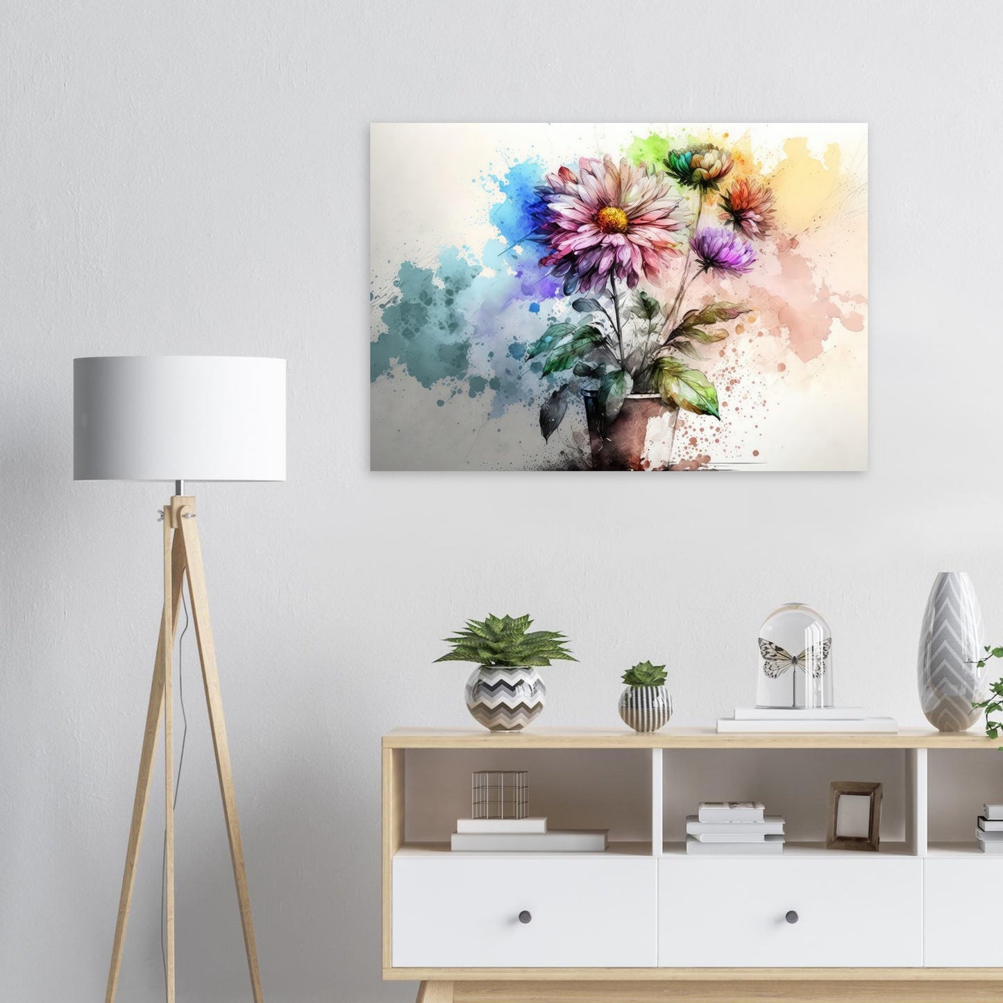Fließende Blumenmelodie, Aluminiumdruck - Stiersbeste