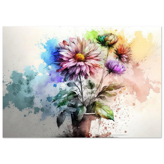 Fließende Blumenmelodie, Aluminiumdruck - Stiersbeste