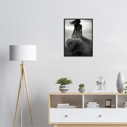 Verträumte Wege, Poster mit Holzrahmen - Stiers Beste