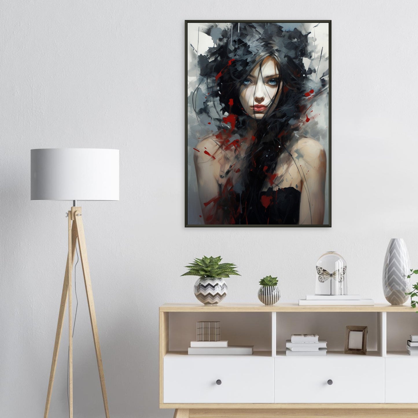 Blue Eyes, Poster mit Alurahmen - Stiers Beste