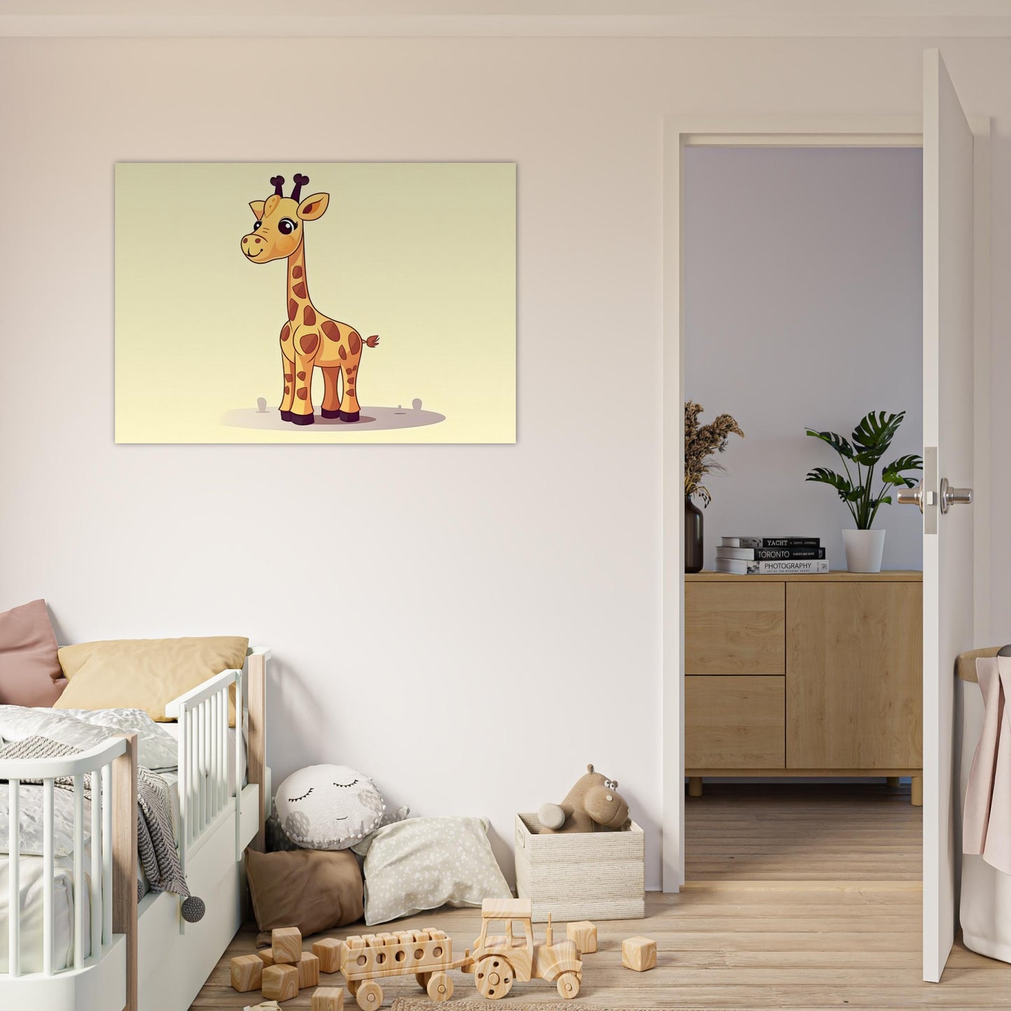 Die Giraffe, Aluminiumdruck - Stiersbeste