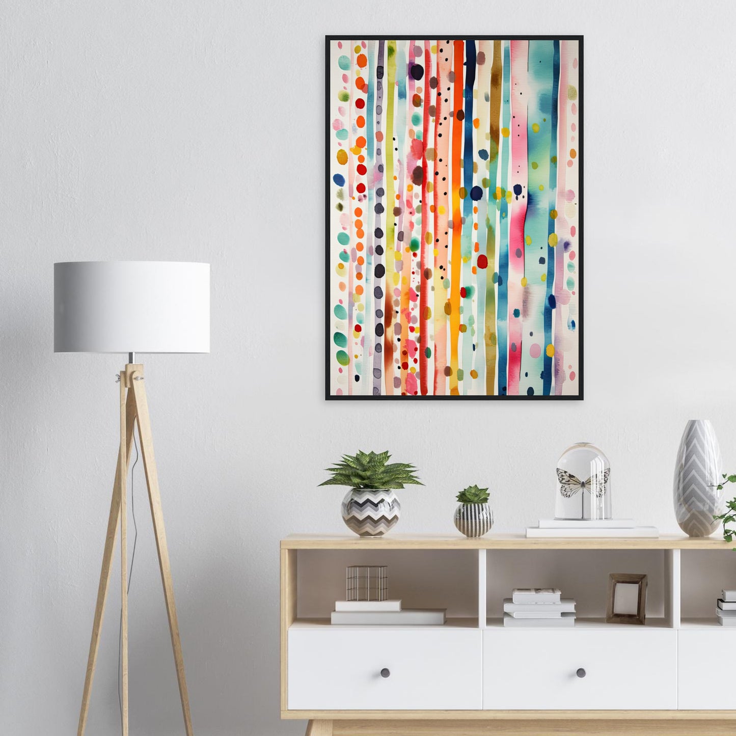 Farbig Gut, Poster mit Holzrahmen - Stiers Beste