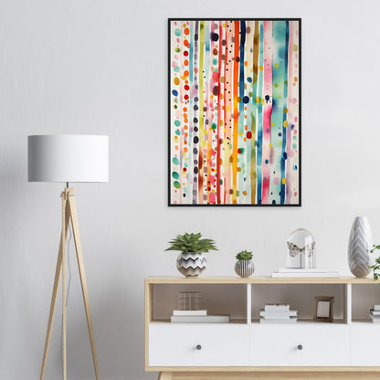 Farbig Gut, Poster mit Holzrahmen - Stiers Beste