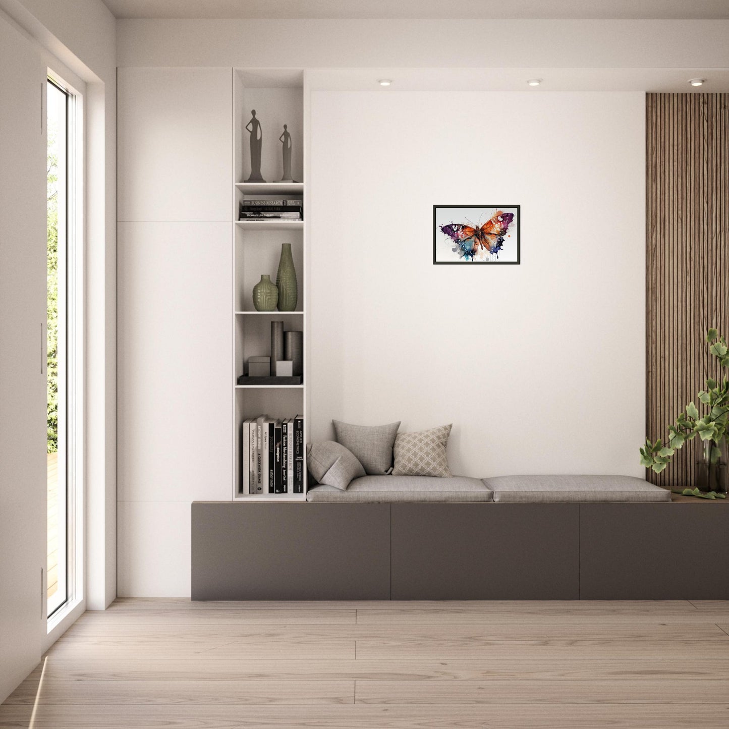 Wings of Color, Poster mit Alurahmen - Stiersbeste