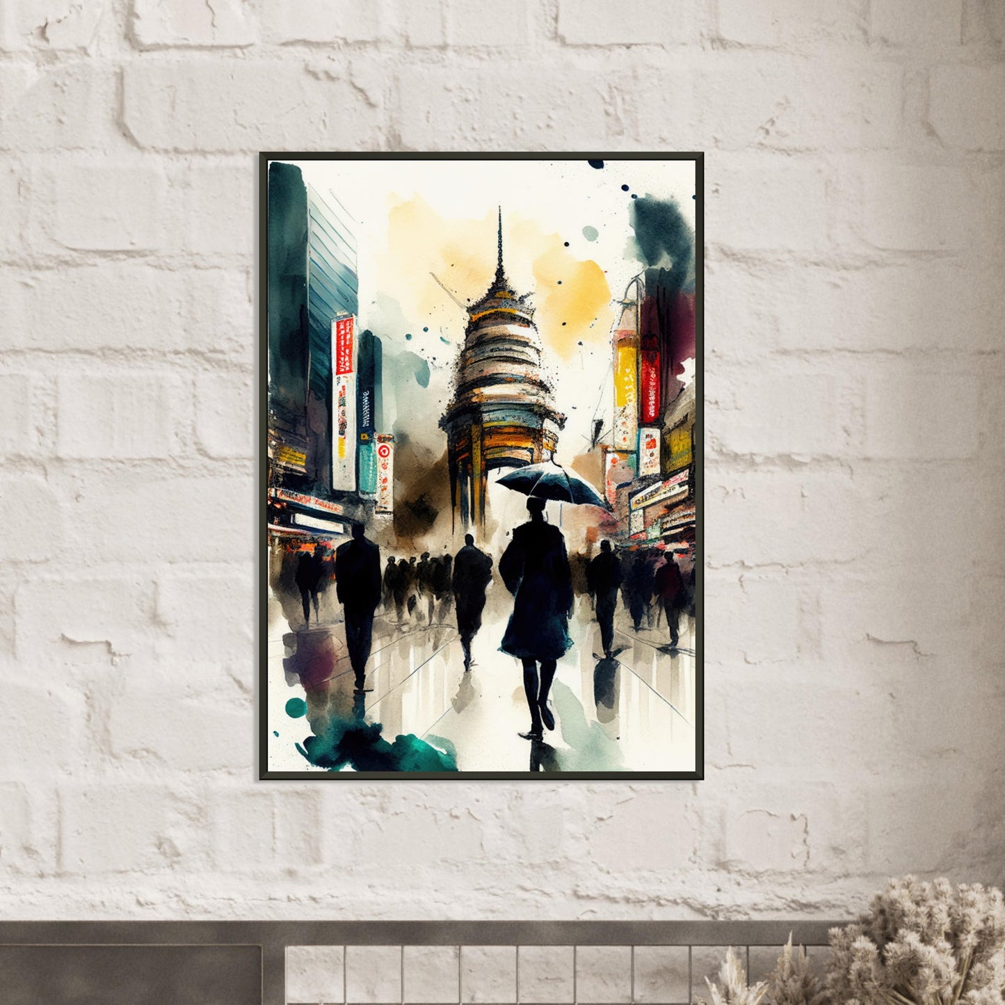 Tokyo Rush Hour, Poster mit Alurahmen - Stiersbeste