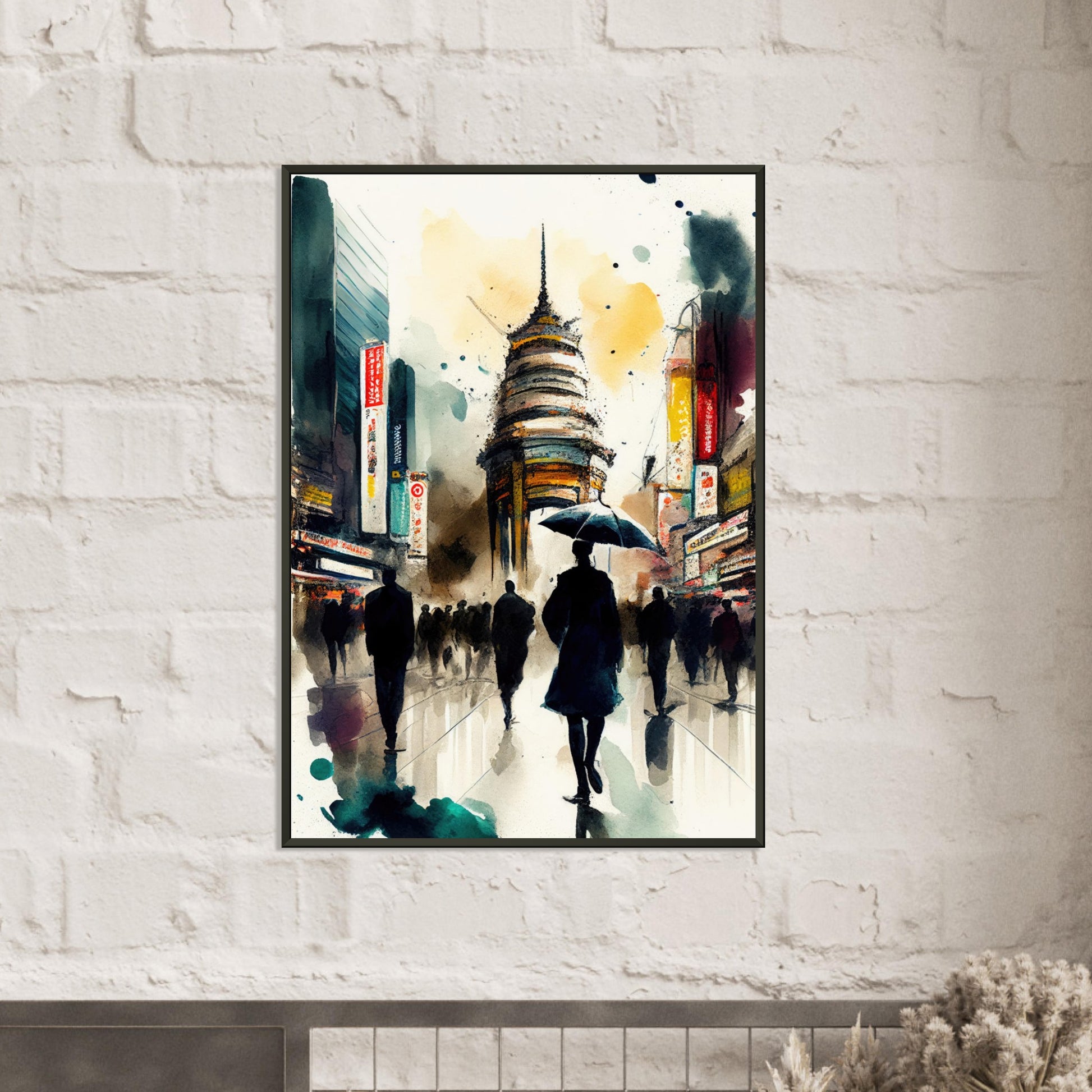 Tokyo Rush Hour, Poster mit Alurahmen - Stiersbeste