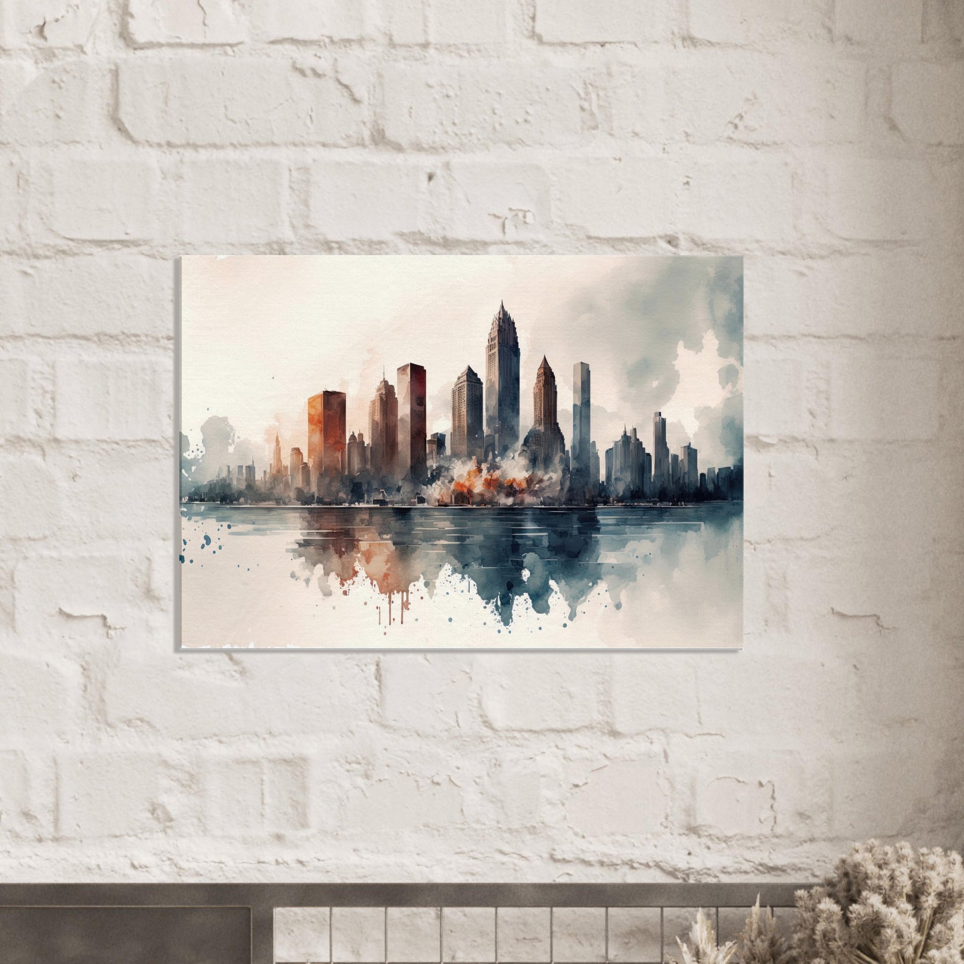 Cloudy Skyline, Leinwanddruck - Stiersbeste