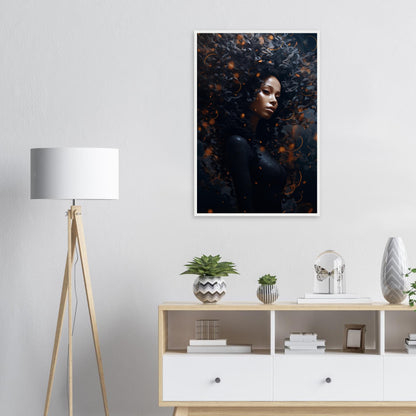 Golden Dark, Poster mit Holzrahmen - Stiers Beste