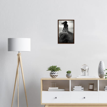 Verträumte Wege, Poster mit Holzrahmen - Stiers Beste