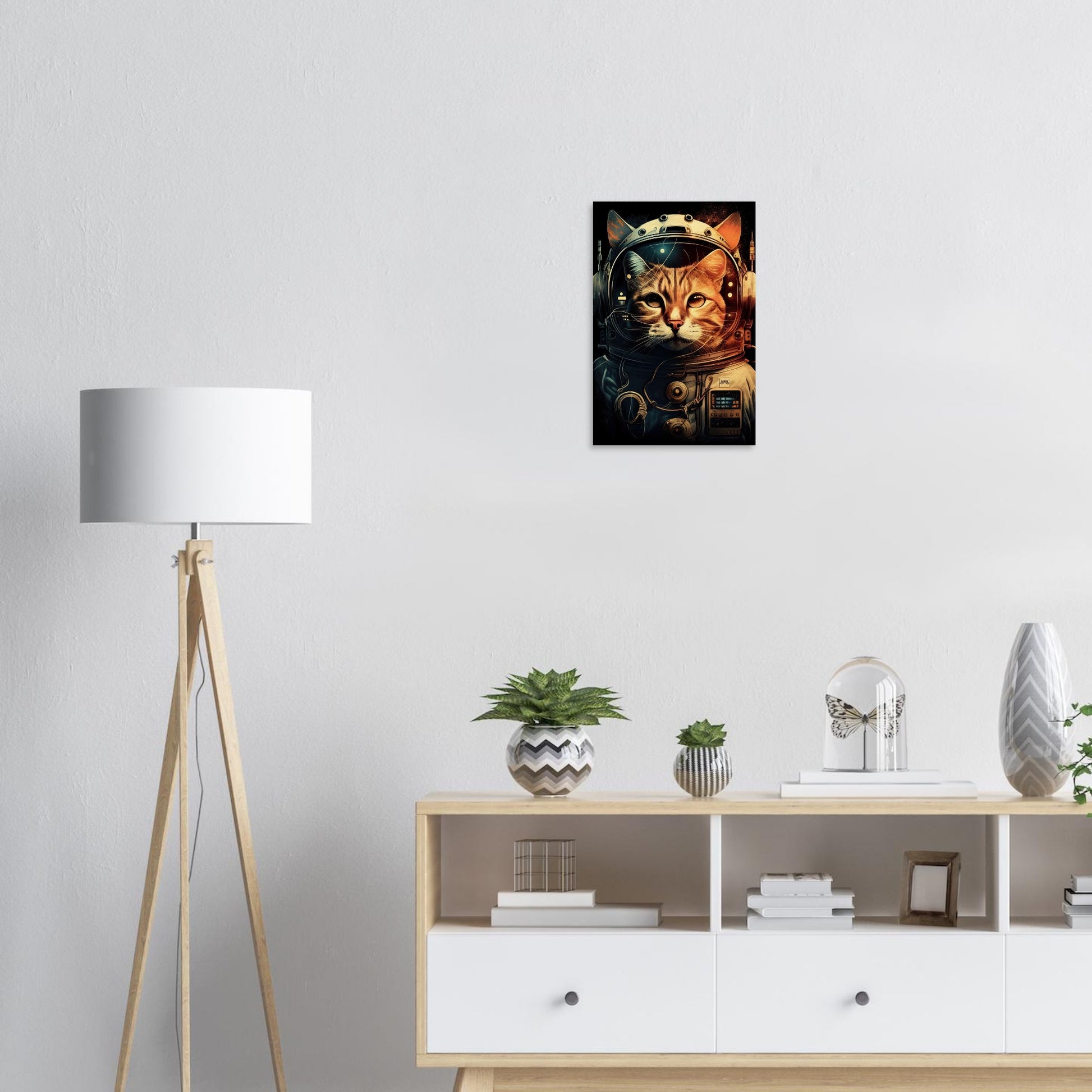 Space Cat, Holzdruck - Stiersbeste