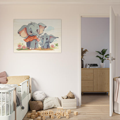 Elephant Cutie, Holzdruck - Stiersbeste