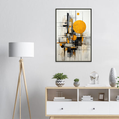 Runder Block, Poster mit Alurahmen - Stiers Beste