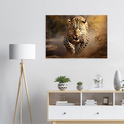 Leoparden Jagd, Aluminiumdruck - Stiers Beste