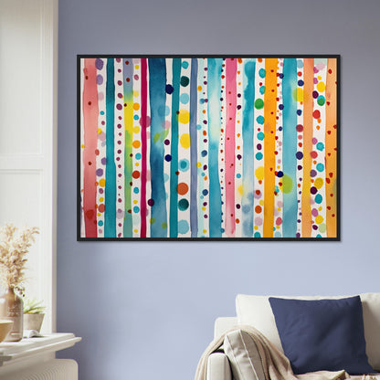 Farbwand, Poster mit Holzrahmen - Stiers Beste