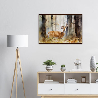 Natürliche Anmut, Poster mit Holzrahmen - Stiersbeste