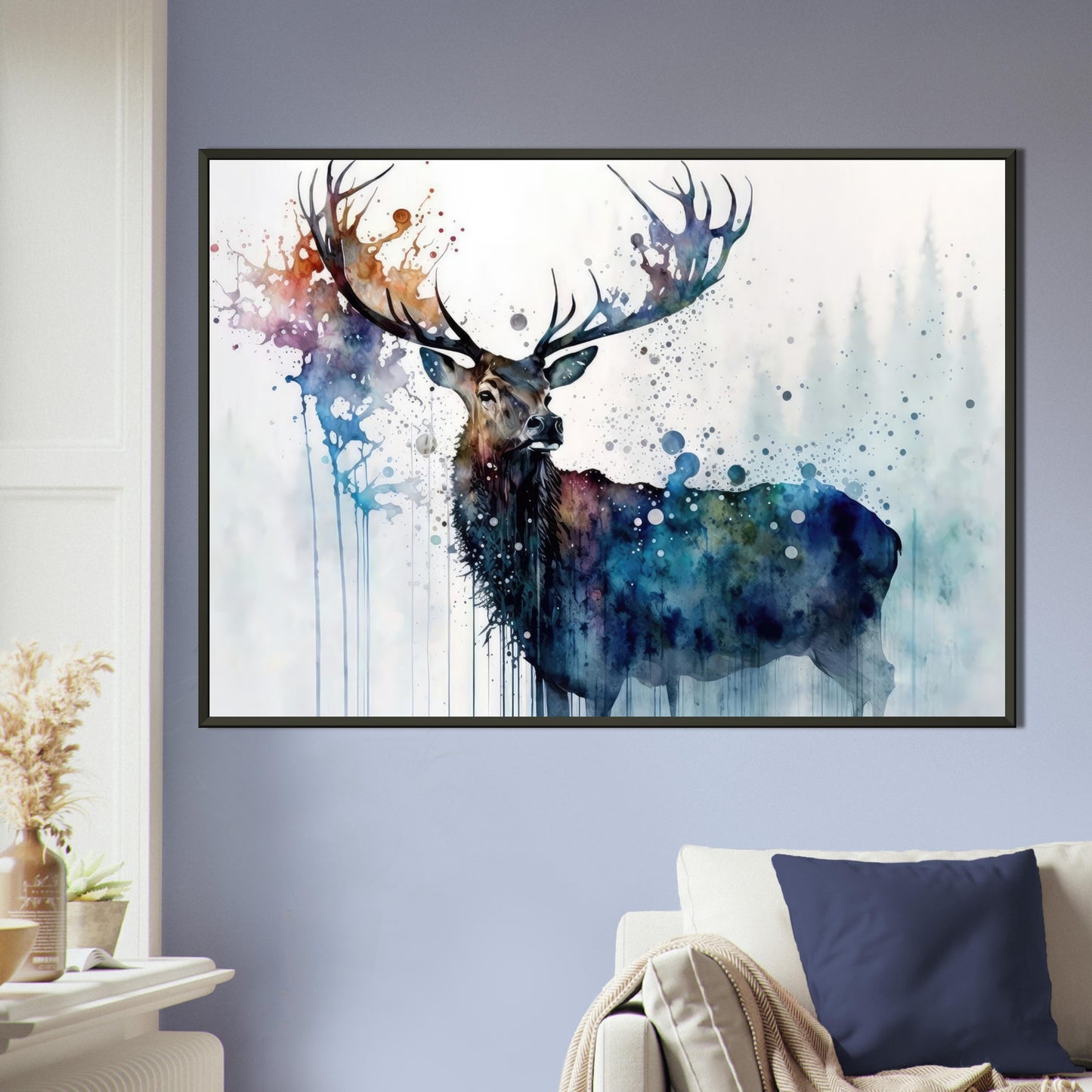 Sanfte Wildnis Farben, Poster mit Alurahmen - Stiersbeste