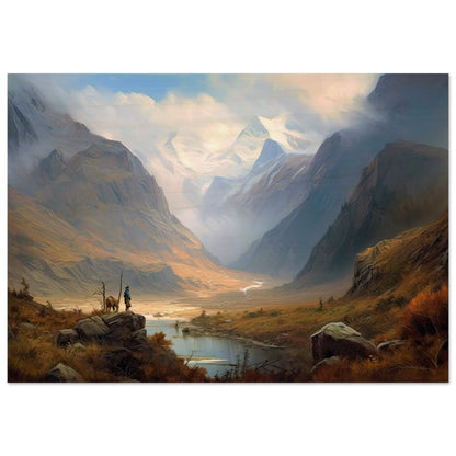 Mongolische Abenteuer, Holzdruck - Stiersbeste
