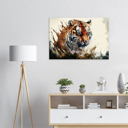 Tiger Splash, Leinwanddruck - Stiersbeste