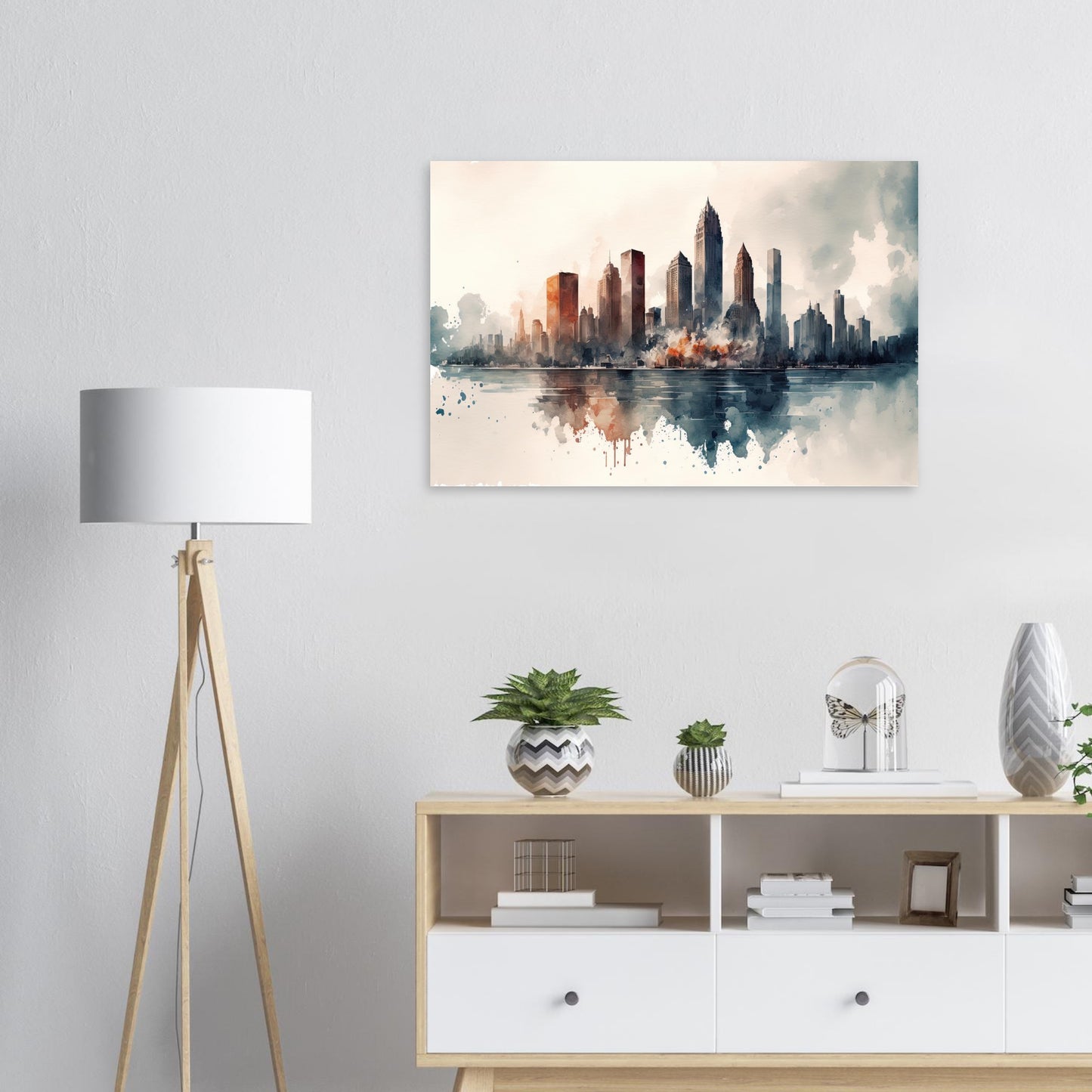 Cloudy Skyline, Aluminiumdruck - Stiersbeste