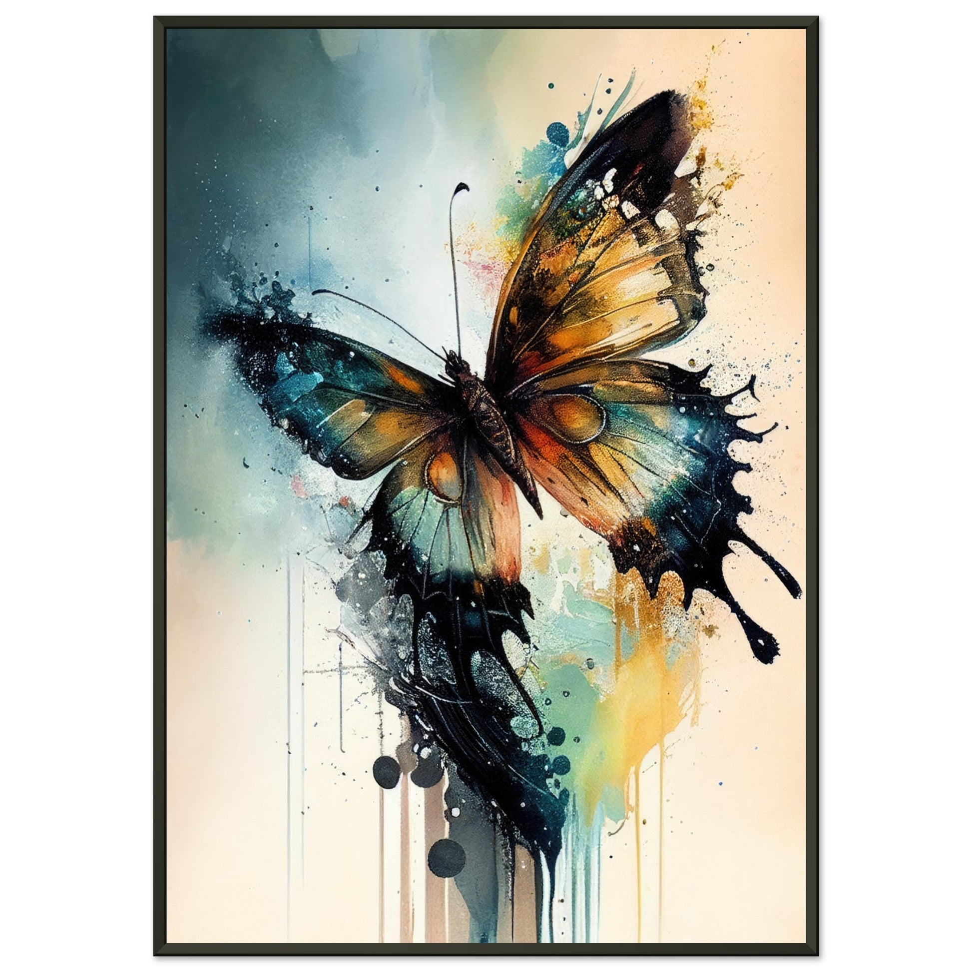 Magical Butterfly, Poster mit Alurahmen - Stiersbeste