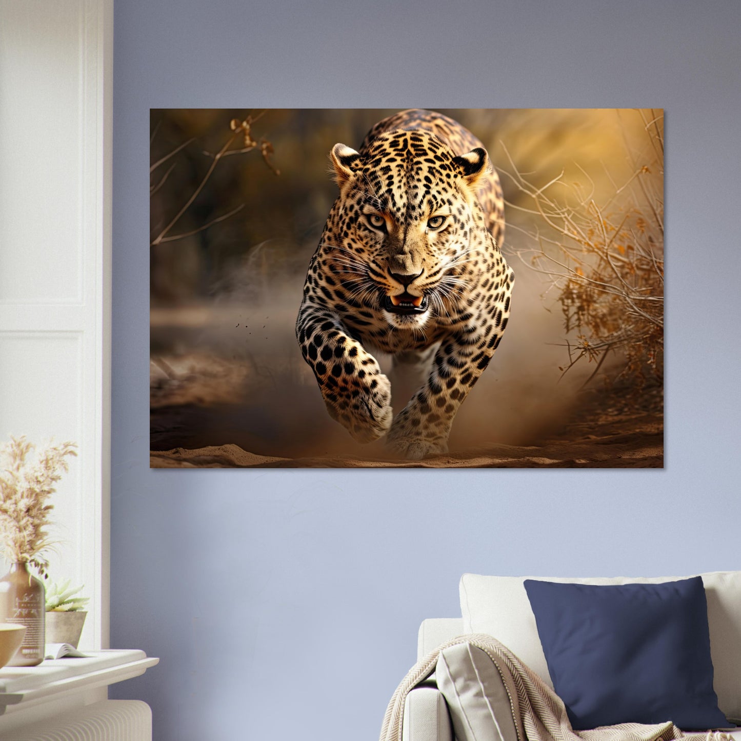 Leoparden Jagd, Aluminiumdruck - Stiers Beste