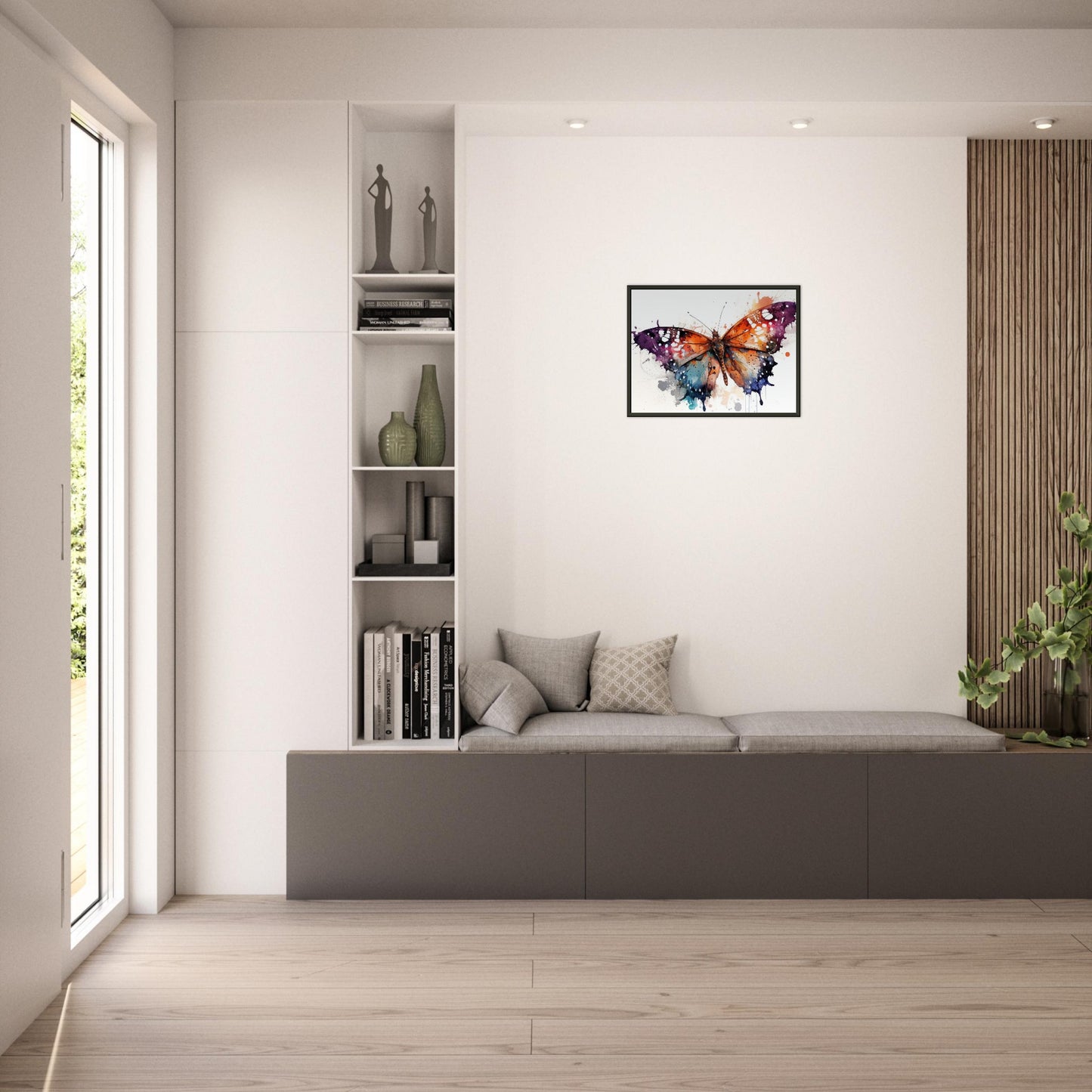 Wings of Color, Poster mit Alurahmen - Stiersbeste