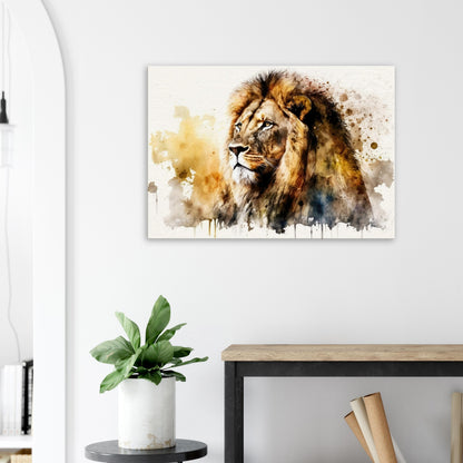 Blick in die Savane, Leinwanddruck - Stiersbeste