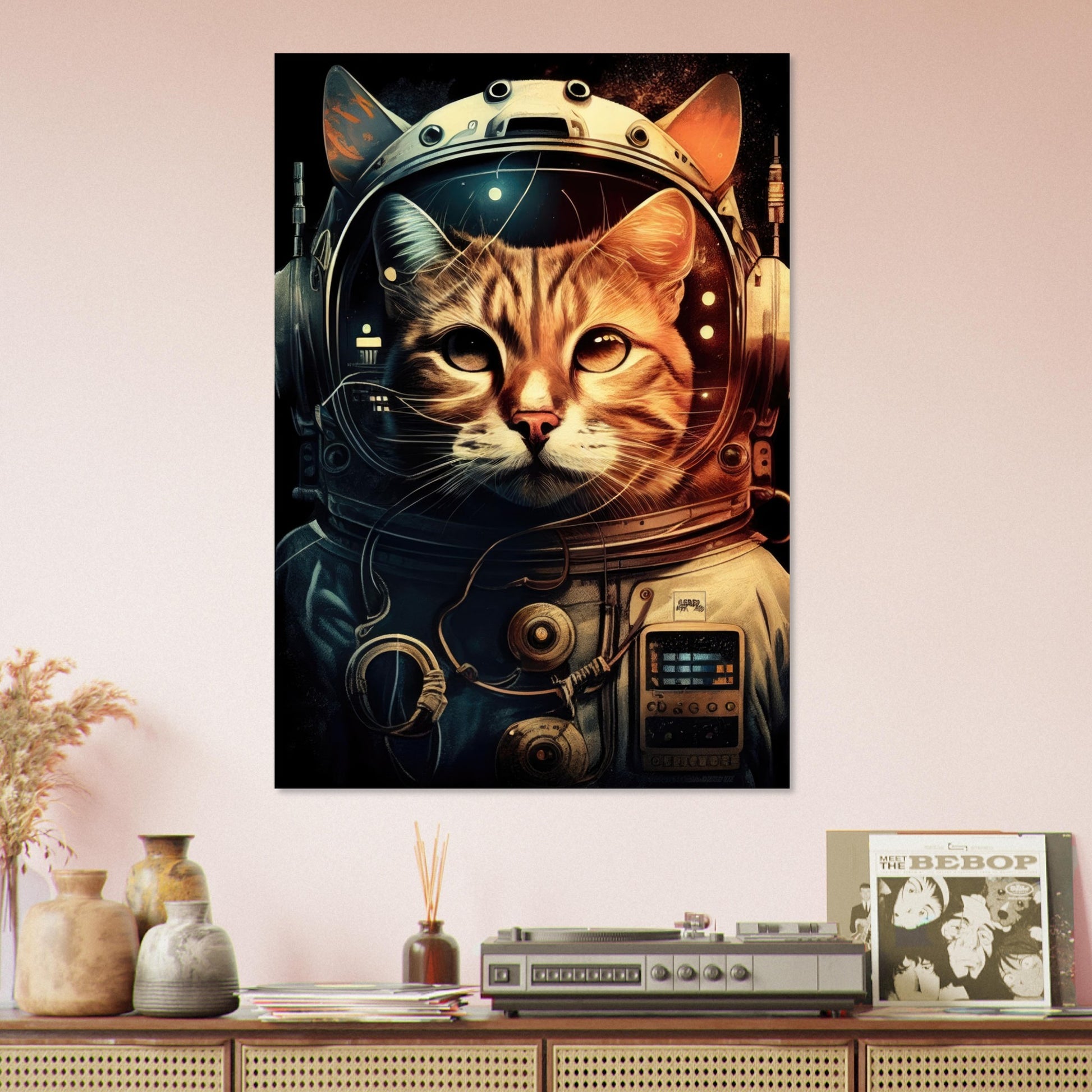 Space Cat, Aluminiumdruck - Stiersbeste