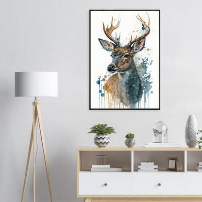 Lebendige Wildvisionen, Poster mit Alurahmen - Stiersbeste